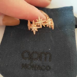APM Rosegold Stars ring with gift 🎁 set